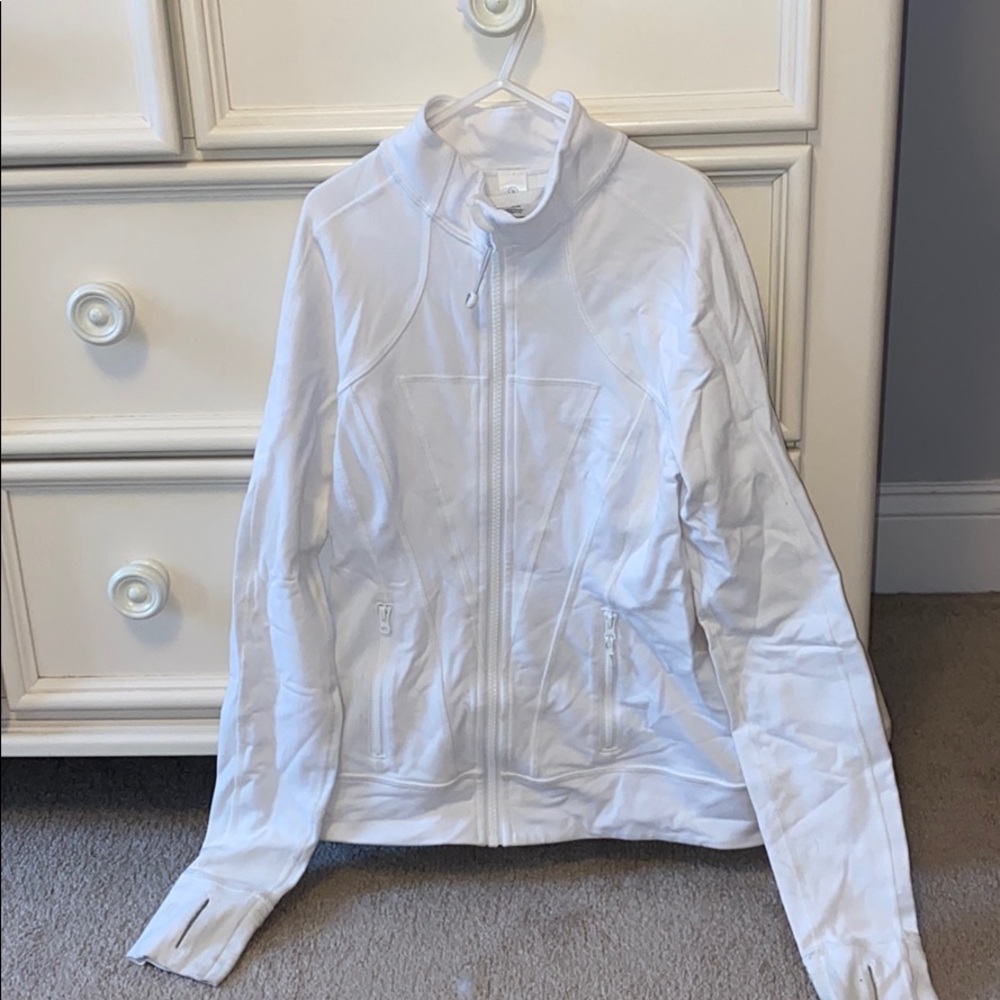 white ivivva warm up vest